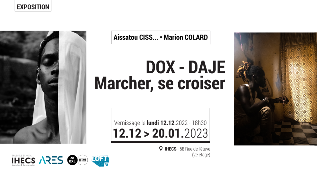Affiche de l'exposition DOX-DAJe d'Aissatou CISS et Marion Colard